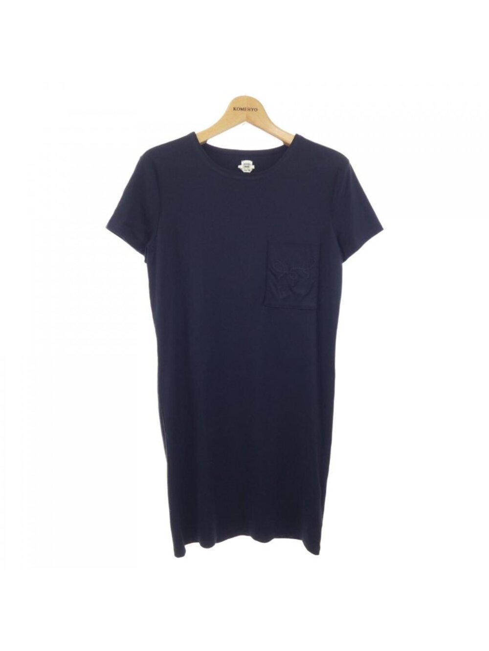 Hermes Cut Dress Navy